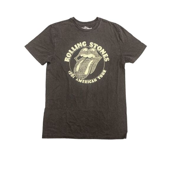 Black/Rolling Stones - Official Merchandise Men's Soft Short Sleeve Band Logo T- - Picture 1 of 2